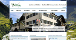 Desktop Screenshot of gasthaus-skiklub.ch