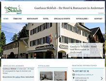 Tablet Screenshot of gasthaus-skiklub.ch